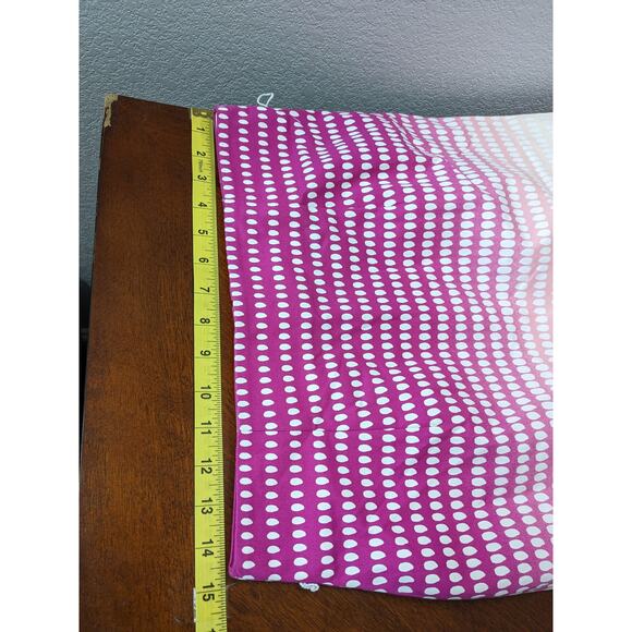 Worthington Dot Print Pencil Skirt 10P Pink White Petite Knee Back Zipper Stripe - Picture 7 of 11